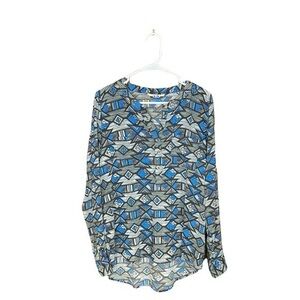 Kavu Casual Tribal Print Long Sleeve Shirt |Small EUC